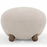 Pucker Ottoman, Warm Grey