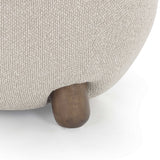Pucker Ottoman, Warm Grey