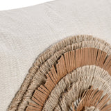 Pueblo Leather Pillow, Chestnut/Natural-Accessories-High Fashion Home