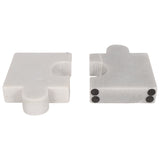 Puzzle Piece Bookends, White-Accessories-High Fashion Home
