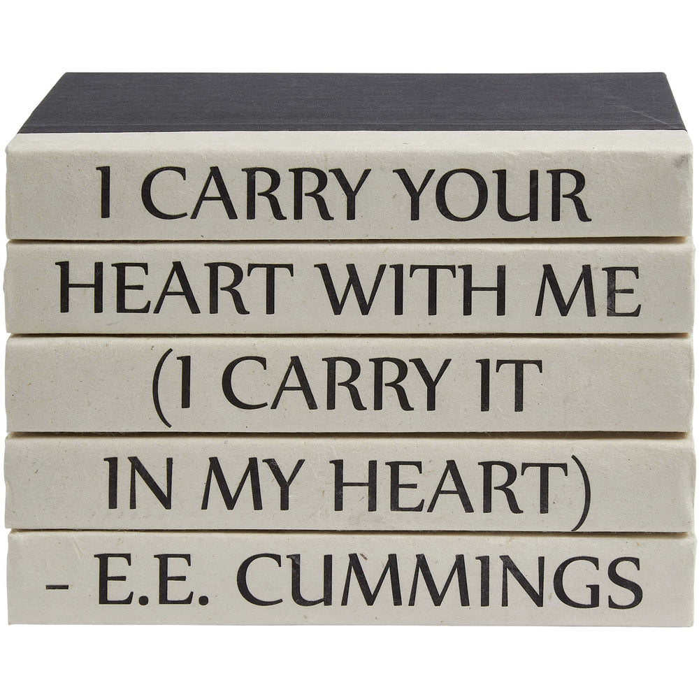 Stack of Books, I Carry Your Heart