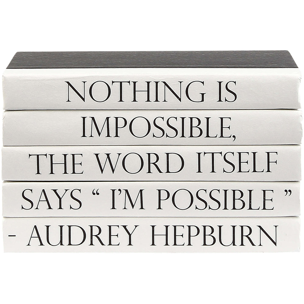 Stack of Books, Nothing Is Impossible