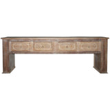 Qena 4 Drawer Console Table, Butterwood Blend-Furniture - Storage-High Fashion Home