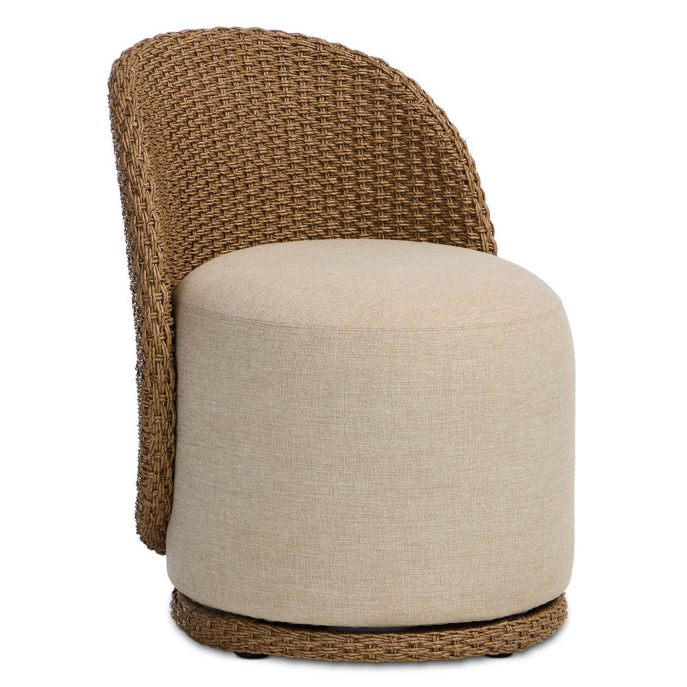 Quaid Outdoor Dining Chair, Alessi Buff/Woven, Set of 2 by Four Hands-Furniture - Dining-High Fashion Home