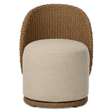 Quaid Outdoor Dining Chair, Alessi Buff/Woven, Set of 2 by Four Hands-Furniture - Dining-High Fashion Home