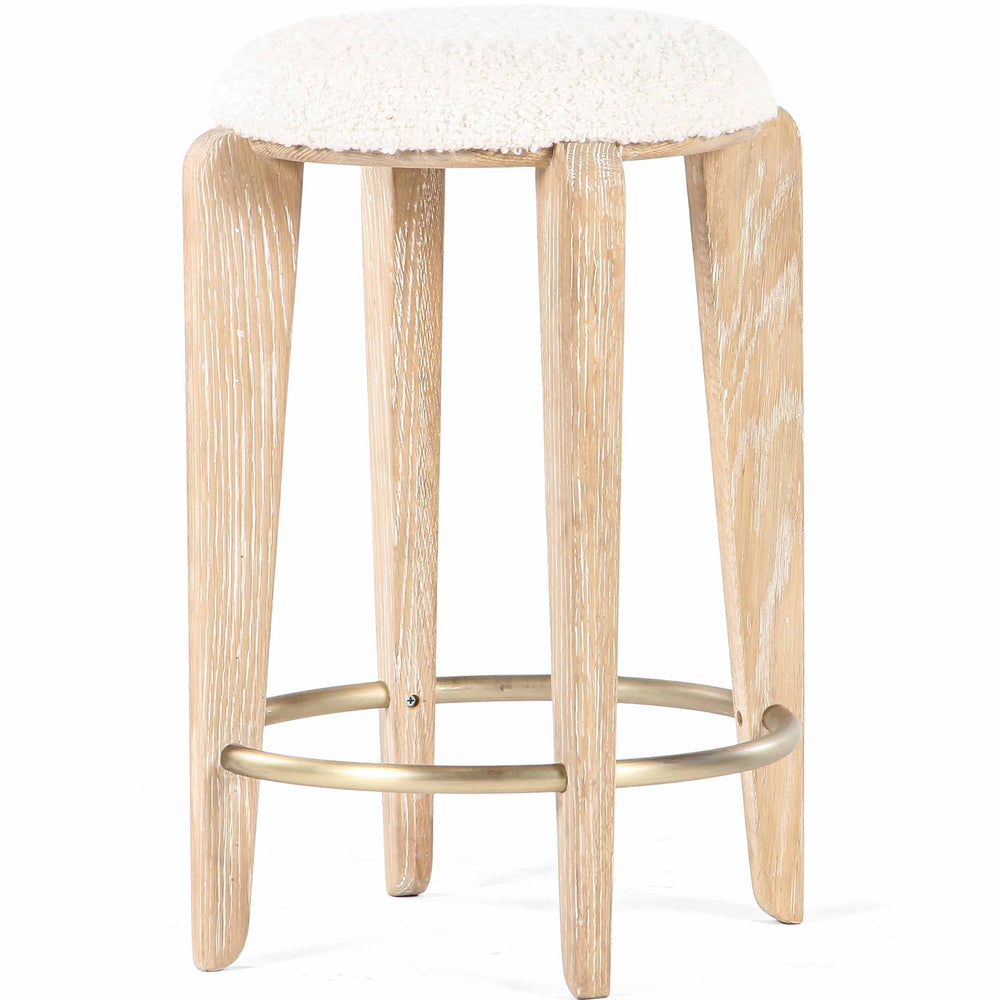 Quattro Counter Stool, White