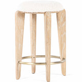 Quattro Counter Stool, White