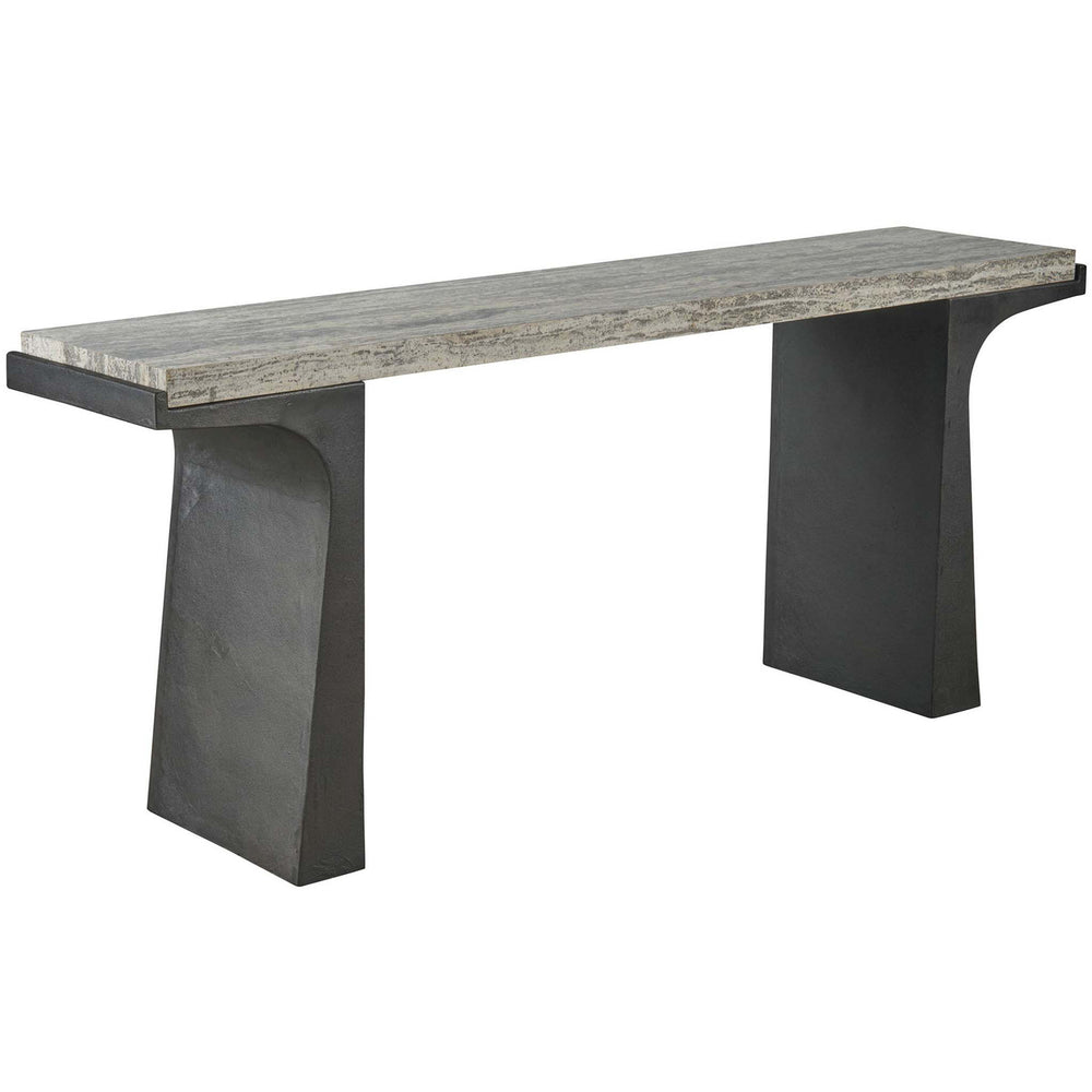 Quill Console Table, Dark Bronze-Furniture - Accent Tables-High Fashion Home