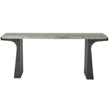 Quill Console Table, Dark Bronze-Furniture - Accent Tables-High Fashion Home