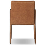 Quill Leather Dining Chair, Chaps Saddle, Set of 2 by Four Hands-Furniture - Dining-High Fashion Home