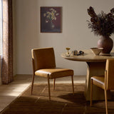 Quill Leather Dining Chair, Chaps Saddle, Set of 2 by Four Hands-Furniture - Dining-High Fashion Home
