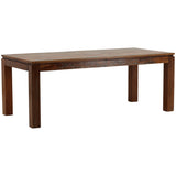 Quince Dining Table, Distressed Medium Brown-Furniture - Dining-High Fashion Home