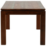 Quince Dining Table, Distressed Medium Brown-Furniture - Dining-High Fashion Home