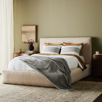 Quincy Bed, Lisbon Cream-Furniture - Bedroom-High Fashion Home