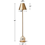 Grace Buffet Lamp, Brass