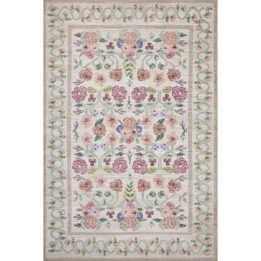 Rifle Paper Co. x Loloi Rug Rosa RSA-01, Rosa Ivory-High Fashion Home