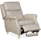 Hurley Leather Power Recliner, Aline Dove-Furniture - Chairs-High Fashion Home