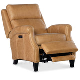 Hurley Leather Power Recliner, Saddlebag Coin-Furniture - Chairs-High Fashion Home