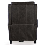 Hurley Leather Power Recliner, Saddlebag Lead-Furniture - Chairs-High Fashion Home
