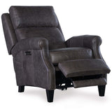 Hurley Leather Power Recliner, Saddlebag Lead-Furniture - Chairs-High Fashion Home