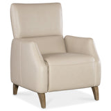 Rumero Leather Press Back Recliner, Apollo Mineral