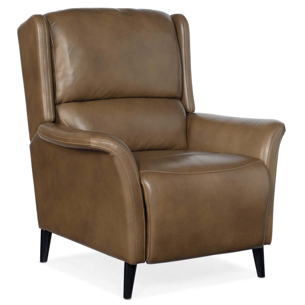 Deacon Leather Power Recliner, Rogue Walnut-Furniture - Chairs-High Fashion Home