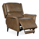 Deacon Leather Power Recliner, Rogue Walnut-Furniture - Chairs-High Fashion Home