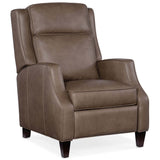 Tricia Leather Manual Push Back Recliner, Aspen Lenado