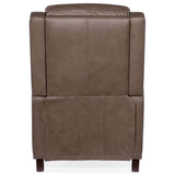 Tricia Leather Manual Push Back Recliner, Aspen Lenado