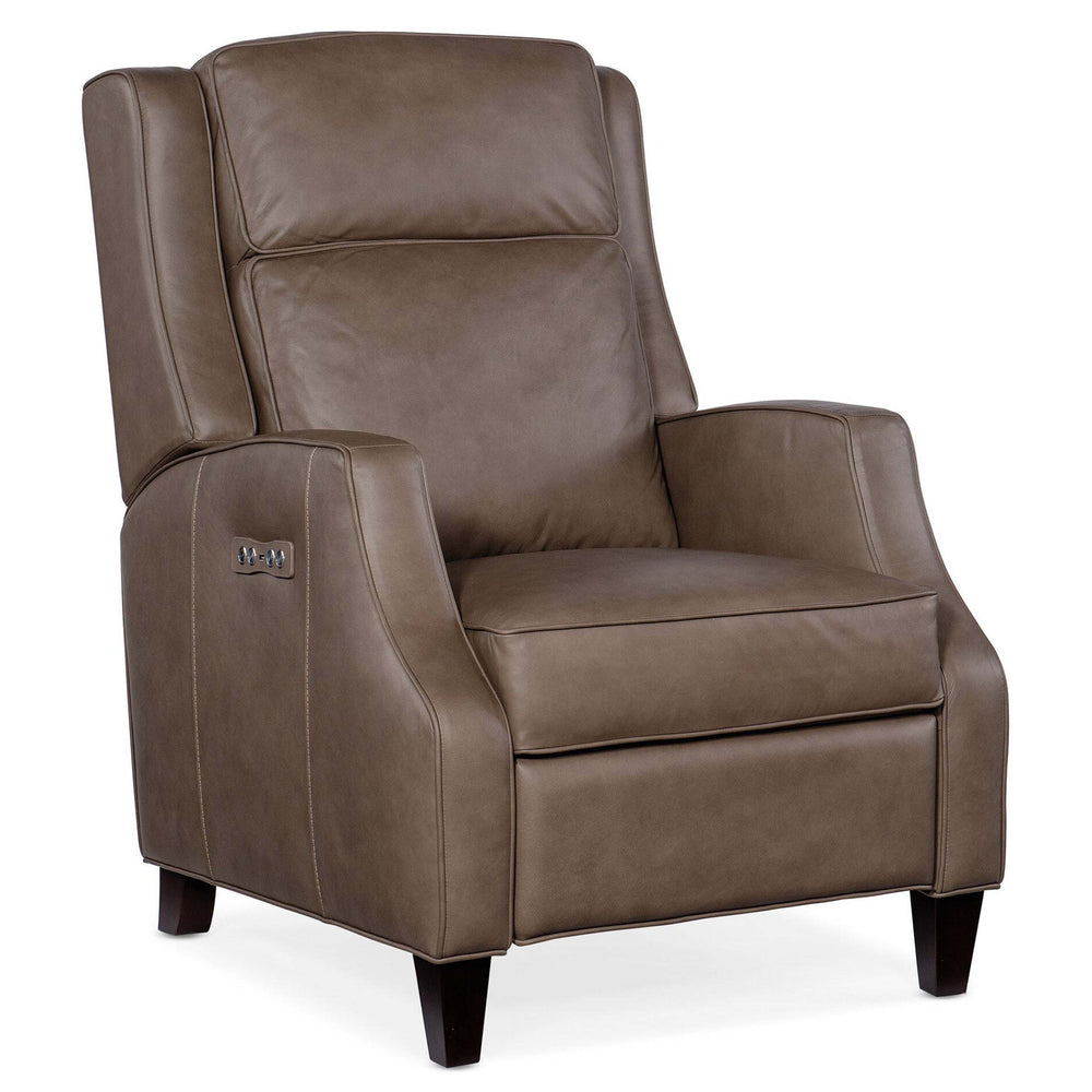 Tricia Leather Power Recliner, Aspen Lenado