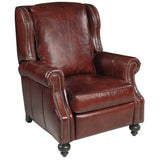 Drake Leather Recliner, Balmoral Cornwall-Furniture - Chairs-High Fashion Home
