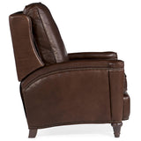 Rylea Leather Manual Push Back Recliner, Valencia Arroz
