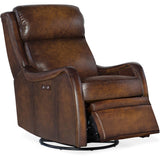 Stark Leather Power Swivel Glider Recliner, Brindisi San Marco-Furniture - Chair-High Fashion Home