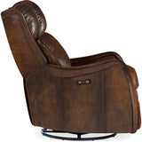 Stark Leather Power Swivel Glider Recliner, Brindisi San Marco-Furniture - Chair-High Fashion Home