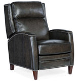 Declan Leather Manual Push Back Recliner, Brindisi Trinita-Furniture - Chairs-High Fashion Home