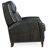 Declan Leather Manual Push Back Recliner, Brindisi Trinita-Furniture - Chairs-High Fashion Home