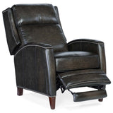 Declan Leather Manual Push Back Recliner, Brindisi Trinita-Furniture - Chairs-High Fashion Home