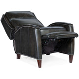 Declan Leather Manual Push Back Recliner, Brindisi Trinita-Furniture - Chairs-High Fashion Home