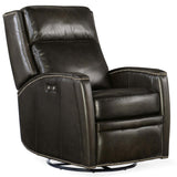 Declan Leather Power Swivel Glider Recliner, Brindisi Trinita-Furniture - Chairs-High Fashion Home