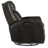 Declan Leather Power Swivel Glider Recliner, Brindisi Trinita-Furniture - Chairs-High Fashion Home