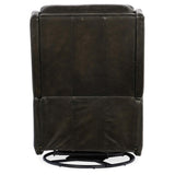 Declan Leather Power Swivel Glider Recliner, Brindisi Trinita-Furniture - Chairs-High Fashion Home