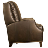 Kerley Leather Manual Push Back Recliner, Sarzana Fortress