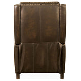 Kerley Leather Manual Push Back Recliner, Sarzana Fortress