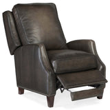 Kerley Leather Manual Push Back Recliner, Sarzana Castle