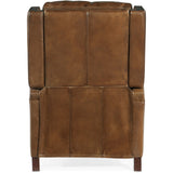Collin Manual Push Back Leather Recliner, Checkmate Pawn-Furniture - Chairs-High Fashion Home
