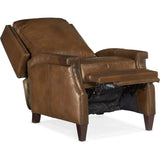 Collin Manual Push Back Leather Recliner, Checkmate Pawn-Furniture - Chairs-High Fashion Home