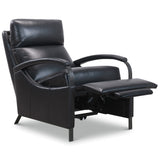 Andes Leather Power Recliner, Atollo Navy