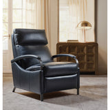 Andes Leather Power Recliner, Atollo Navy