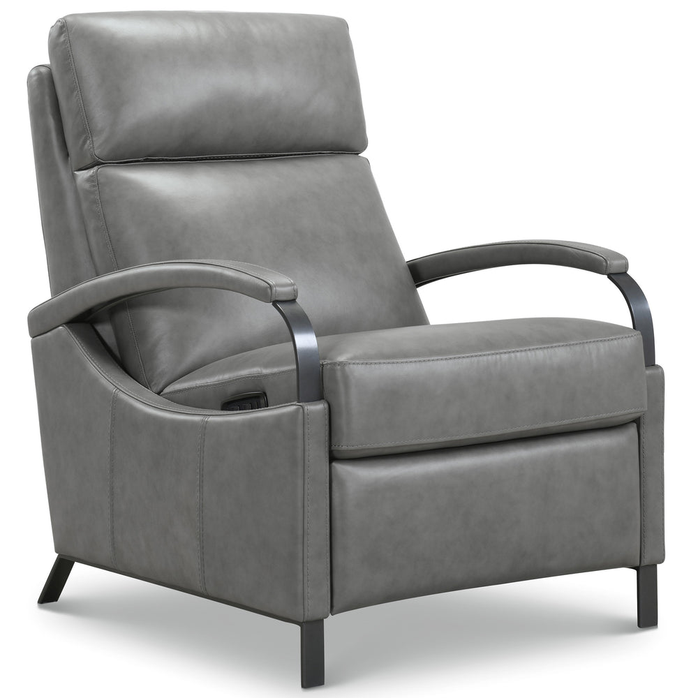 Andes Leather Power Recliner, Atollo Porpoise