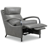 Andes Leather Power Recliner, Atollo Porpoise